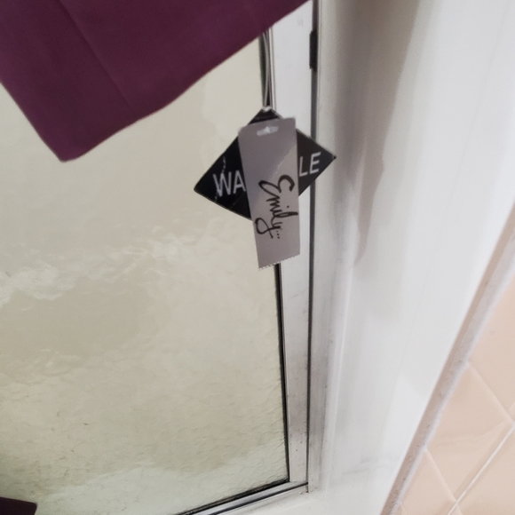 NWT 2 Piece Skirtsuit by Emily. Sz 12. Purple Color, Long Sleeves; Lined.  $70 - Picture 10 of 15